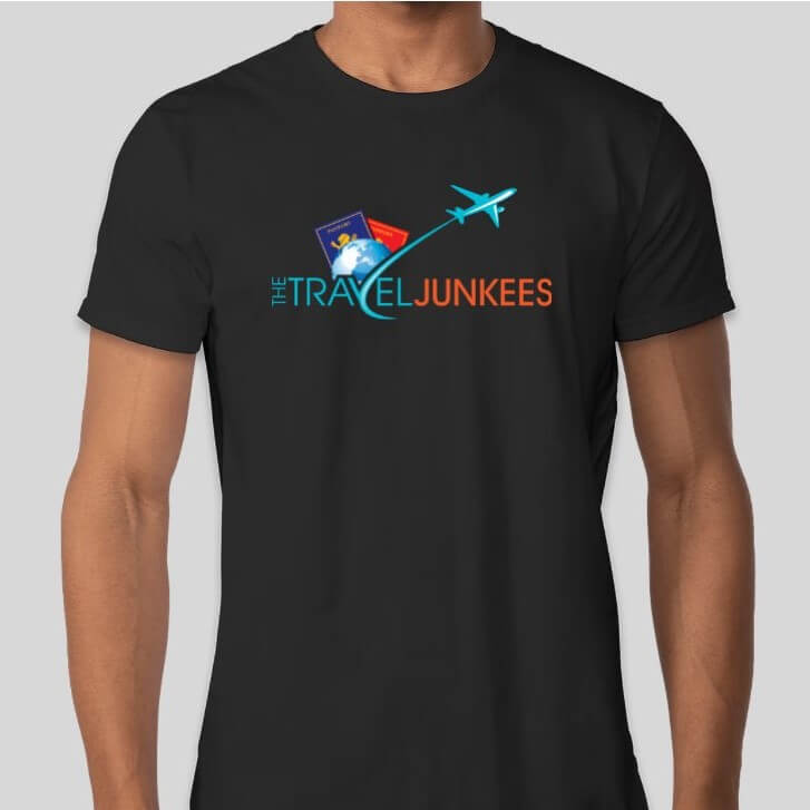 Travel Junkees Mens Premium tshirt in black