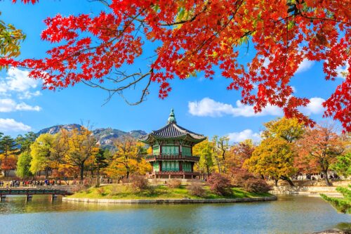 Autumn in Gyeongbokgung Palace, South Korea
