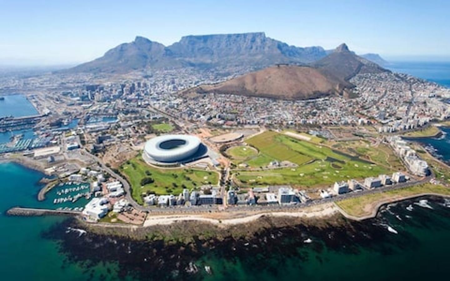 Picture of South Africa with an aerial view