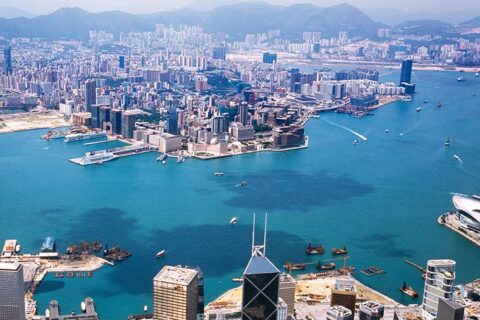 A landscape picture of Hong Kong